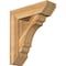 Ekena Millwork Olympic Slat Rough Sawn Bracket w/ Offset Brace, Western Red Cedar, 8"W x 26"D x 30"H BKT0806X26X30OLY06RWR - alternate 1